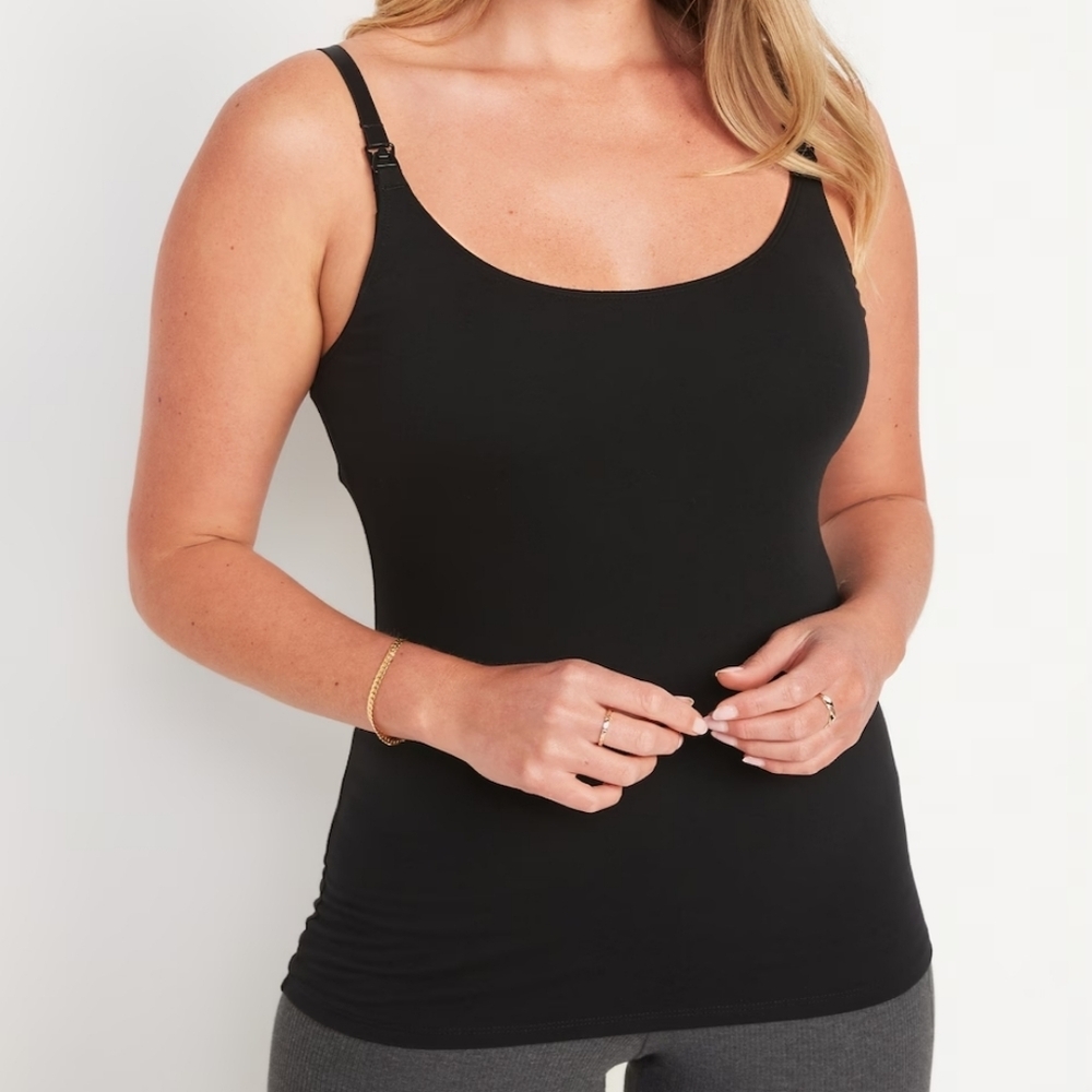 Old Navy Black Maternity first Layer Nursing Cami Top